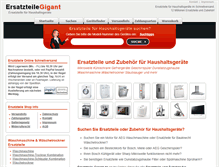 Tablet Screenshot of ersatzteile-gigant.de